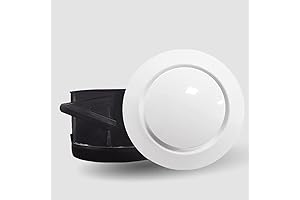 Fengze 6" Round Air Vent ABS 150mm Louver Grille Cover White Soffit...