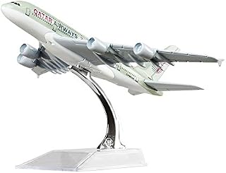 Diecast Airplane 1:400 Qatar Airbus 380 Metal 16cm Plane Model Office Decoration or Gift by LESES