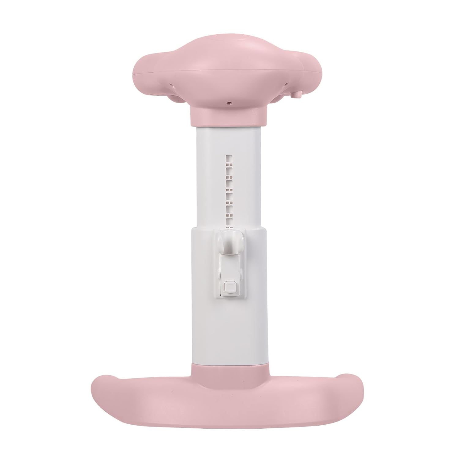 Baby Bath with Shower Stand with Armrest, Foldable Design Adjustable Height Baby Shower Standing Support Baby Shower Rack with Shower Head Holder for Infants 6-36 Months Pink