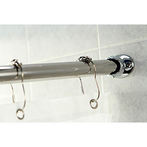 Kingston Brass Cc3171 Adjustable Hotel Single Curved Shower Curtain Rod, Polished Chrome #TOP6