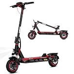 EVERCROSS A1 Trottinette électrique pour Adultes, Trottinette Pliable de 10 Pouces, Batterie 48V 13Ah, autonomie de 50km, Moteur 500W, Doubles Freins, pneus nid d'abeille increvables
