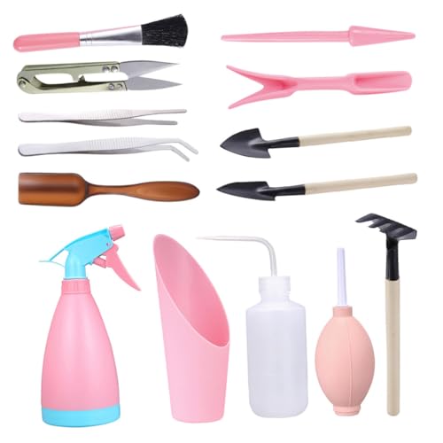 NUOBESTY Mini Outils de Jardinage Ergonomiques Kit de Plantation Résistant pour Transplantation de Plantes Succulentes et Bonsaï Accessoires Essentiels pour Jardinage Couleur Aléatoire