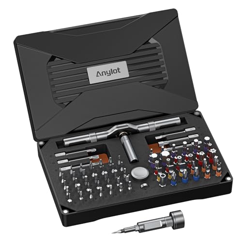 74-in-1 Magnetic Ratchet Screwdriver Set with S2 Steel Bits