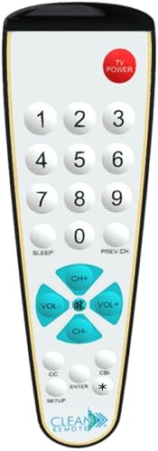 Clean Remote CR3BCB-H For Multi-Bed and Multi-Code TVs -Healthcare - Pack Of 50
