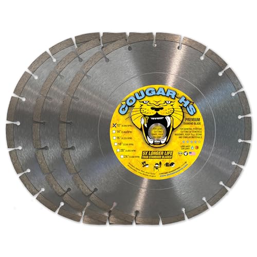 Lame de scie diamant béton 305mm disque segmenté brique bloc pavé tige 20mm