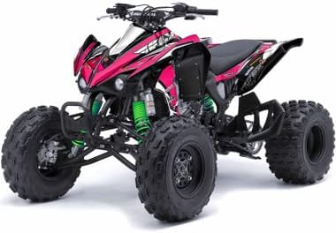All Years KFX 450R 13 Fly Black Senge Graphics Kit Compatible with Kawasaki