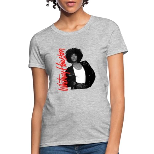 Spreadshirt Whitney Houston Pink Nameplate and Photo Women's T-Shirt