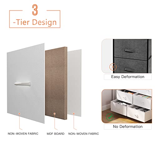 Livehom 14 Drawer Dresser, Dresser For Bedroom With Wooden Top And Sturdy Metal Frame, Large Bedroom Dressers & Chest Of Drawers For Bedroom Closet Living Room Entry #TOP7