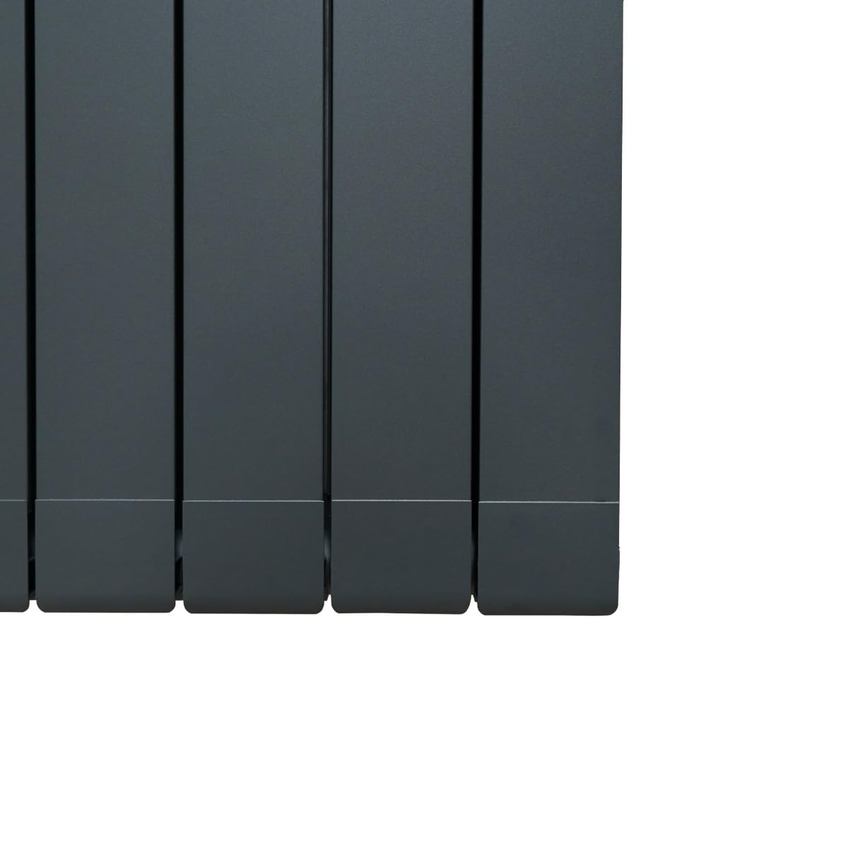Radiatore di Design in Alluminio 1800mm x 395mm Verticale Doppio Pannello Piatto A Colonna Termosifone Moderno Leggero Grigio Antracite Spazzola Kit di Fissaggio Staffe Inclusi