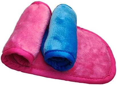 YSJOY Premium Face Makeup Remover Wipes Chemical Free Reusable Microfiber Makeup Remover Cloth Makeup Remover Oil Free Facial Cleansing Clothes Towel (2 Pack)