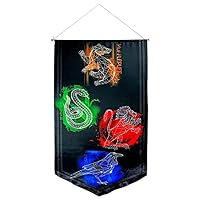 Ikon Collectables Harry Potter - House Crests Satin Banner