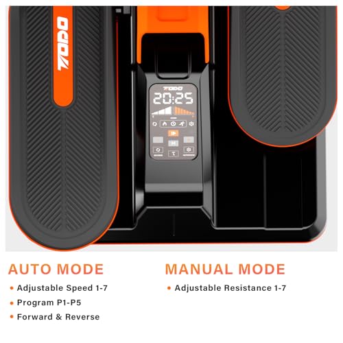 TODO Mini Under Desk Elliptical Machine with APP, Auto&Manual Mode, 7 Levels Resistance, 7 Adjustable Speed, Pedal Exerciser Exerciser for Home & Office - Image 3