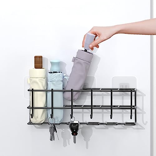 Porte-Parapluie d'intérieur Métal Noir Style Découpé Moderne 45cm - 4