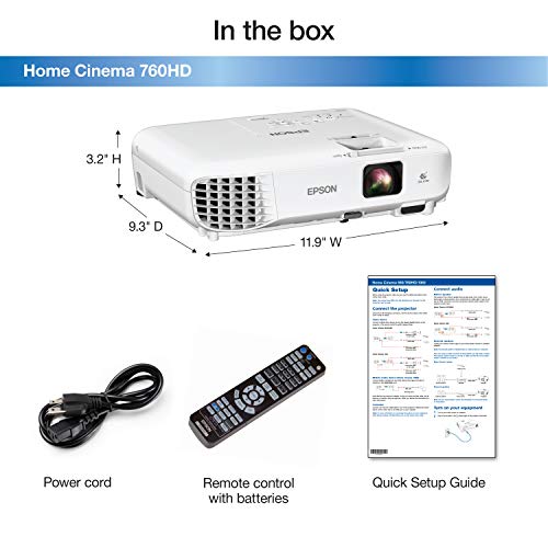 Epson Home Cinema 760HD 720p 3, 300 