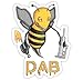 PVC Sticker "Bee Dab" By Best Gift Shop
