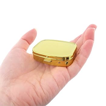 Amazon.co.jp: ピルケース 鏡付き 長方形 サプリメントケース