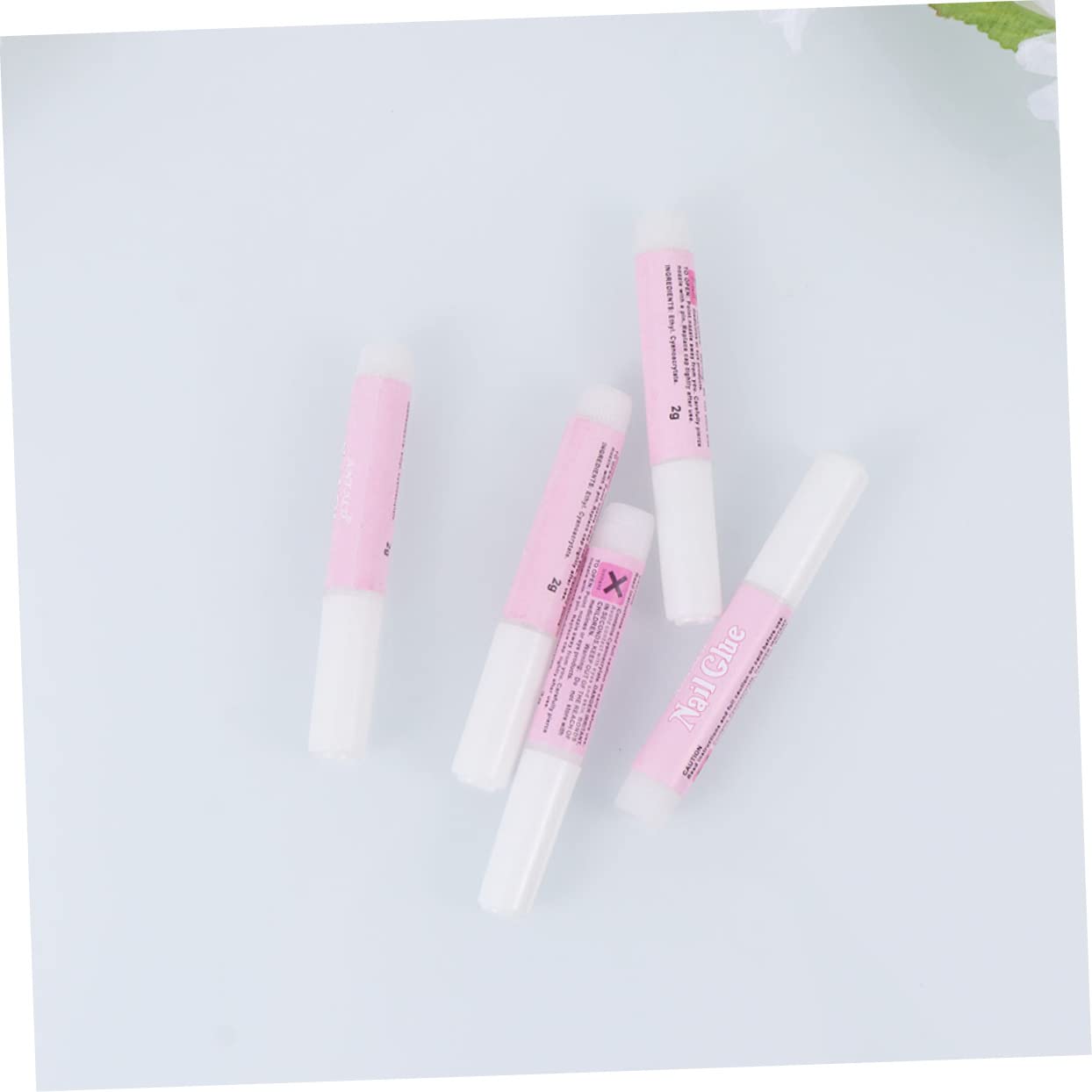 Didiseaon 3 Juegos De Pegamento Para Uñas Postizas De 2 G Secado Rápido Adhesivo Fuerte Para Manicura Y Decoración De Uñas 25 Unidades X 3
