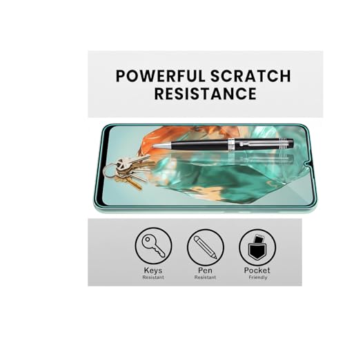 Image of OpenTech Military-Grade Tempered Glass Screen Protector Compatible for Samsung Galaxy M17 5G / Samsung Galaxy F17 5G / Samsung Galaxy A17 5G with Edge to Edge Coverage and Easy Installation kit
