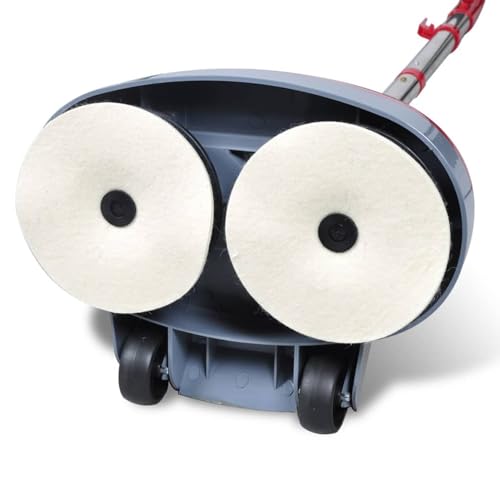 Máquina Pulidora Limpiadora, 5 en 1 Fregado Pule Encera Cepillos y Almohadillas Incluidos, 3,2 kg Ligera con Cabezales Contrarrotativos 400 rpm, ABS y Acero Inoxidable, para Suelos Duros Parquet Mármo - imagen 6