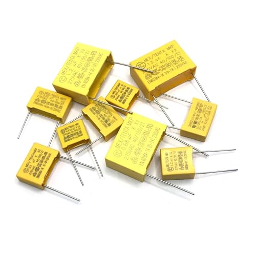 TSIOHKBS 10pcs 275VAC X2 Series 0.068UF 68NF Spacing 10mm 0.068UF275VAC Polypropylene Film Capacitor 0.01UF-2.2UF (0.68UF 15mm 10pcs)
