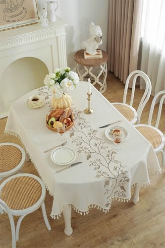 Nappe anti taches lavable pour simplifier vos repas, nappe de table rectangulaire 140x240 cm