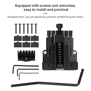 Cordier de guitare, alliage 6 cordes guitare électrique pont cordier guitare remplacement queue mise à niveau accessoire – Image 3