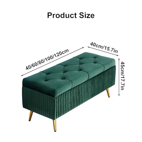 Pouf de rangement capitonné vert citron pour sublimer la chambre - 3
