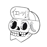 Tipo de broches: Broches PCBDFQ Broche De Skull Mochila Guante Jeans Use Broche Esqueleto Bufanda Punk Collar Sombrero Bolsa de Flores Chaquetas de Cuero Broche
