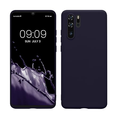 kwmobile Custodia Compatibile con Huawei P30 Pro Cover - Back Case per Smartphone in Silicone TPU - Protezione Gommata - deep ocean