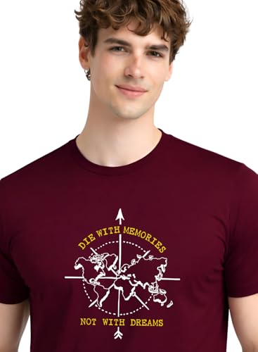 T-shirt confortable en coton pour homme élégant coupe normale