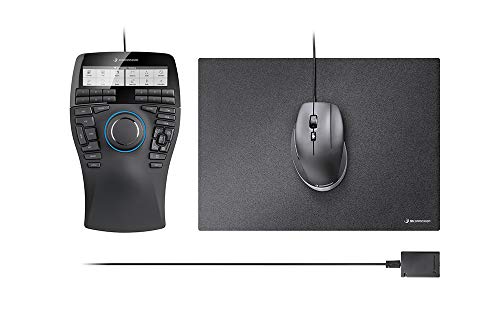 3Dconnexion Black USB Optical Mouse, 31 Programmable Keys, Scalable, High Availability, Maximum Performance