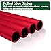 Vaolvpant Aluminum Alloy 4 Pieces Field Relay Batons for Track and Athletes Runners Outdoor Running Sports Events Baton Race Stick Smooth Hollow Tube Lightweight Durable Design Pleasant Red