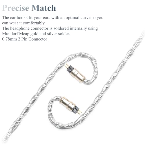 Cable AUX 0.78mm 2Pin para audífonos 1.2 m miniatura 2
