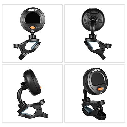SHUIYUE AT-11 Clip-on Tuner écran Couleur pour Guitare chromatique Basse ukulélé Violon,Accordeur de Basse - Les Beatles, Paul McCartney, John Lennon, RIngo Starr, George Harrison SHUIYUE AT-11 Clip-on Tuner écran Couleur pour Guitare chromatique Basse ukulélé Violon,Accordeur de Basse – Image 4