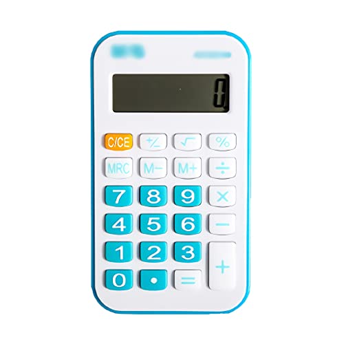 Calculadora portátil a pilas para niños con pantalla de 8 dígitos y teclado táctil