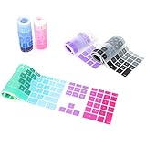 All-inside (Pack of 5 Ombre Colors) Keyboard Cover for iMac Wired USB Keyboard