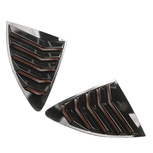 2PCS Compatible For Toyota 86/Scion FR-S/Subaru BRZ 2013-2020 Car Rear Window Quarter Louver Cover Exterior Side Vent Shutter Trim Part(Gloss Black)