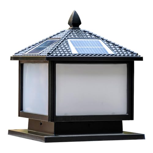 Lampe de colonne imperméable solaire IP65 pour illuminer vos soirées en terrasse