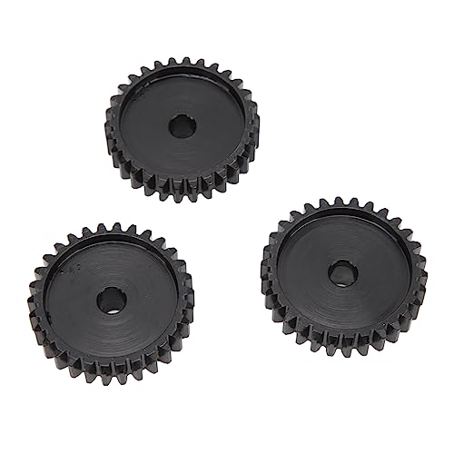 Zerodis Pinion Gear, Pinion Gear Sets Steel Black M1.5 Reduce Noise Durable 8mm for RC Car Repair (3