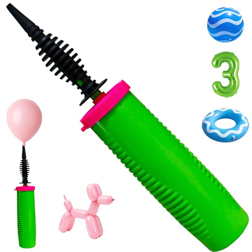 Balloon Pump Hand Held Two Way Dual Action Inflator Air Pump for Balloons