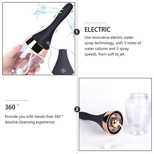 ARTIBETTER Lâmpada Enema Elétrica Recarregável Enema Ducha Anti Refluxo Limpador Anal de Limpeza Vag