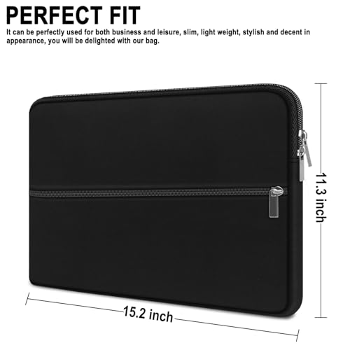 Funda para portátil 15.6 pulgadas, negra, resistente a golpes miniatura 5