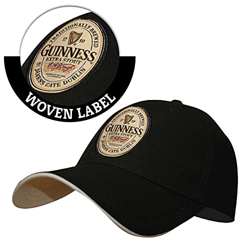 Guinness English Label Cap - Adjustable Black Baseball Hat #TOP2