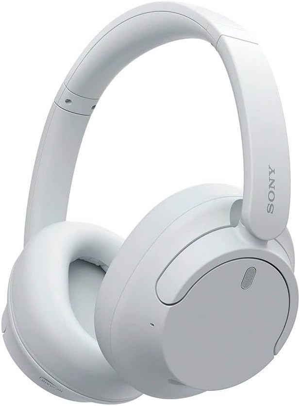 WH-CH720NW Noise Canceling Wireless Bluetooth Headphones - Built-in Microphone - up to 35 Hours Battery Life and Quick Charge - Matte White