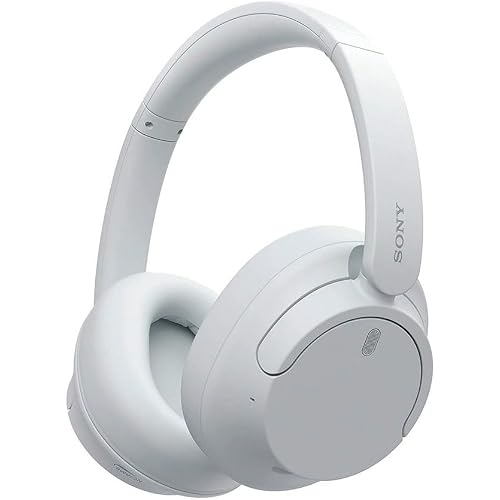 Sony WH-CH720NW Noise Canceling Wireless Bluetooth Headphones - Built-in Microphone - up to 35 Hours Battery Life and Quick Charge - Matte White