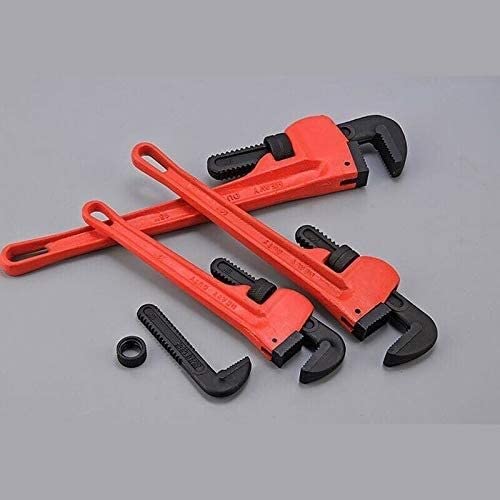 Llave de tubería de plomería de aluminio de servicio pesado, llave de plomería tipo Stilson de 10 ", herramienta de llave de mono de cambio ajustable de servicio pesado for reparación y plomería de br