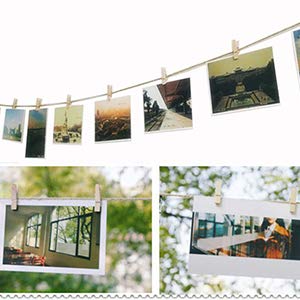 Fingooo 1.4-Inches Length Mini Wooden Clothespins,100 Pcs For Baby Clothes Pins, Clip Photo Holders #TOP3