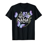 Nana shirt For Women with butterflies Mother's Day T-Shirt