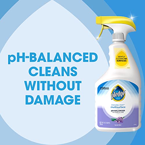 Pledge Everyday Clean, Ph Balanced, Multisurface Trigger Spray, Lavender, 25 Oz, Packaging May Vary #TOP3