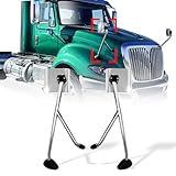 High Soar Hood Mirror Assembly for International ProStar (2008-2017),Wide Angle Convex Hood Mirror Set fit for International ProStar Driver Left & Passenger Right Side (A Pair,Chrome)